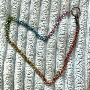 {SOLD} Spencer’s (33in.) Rainbow Wallet Chain